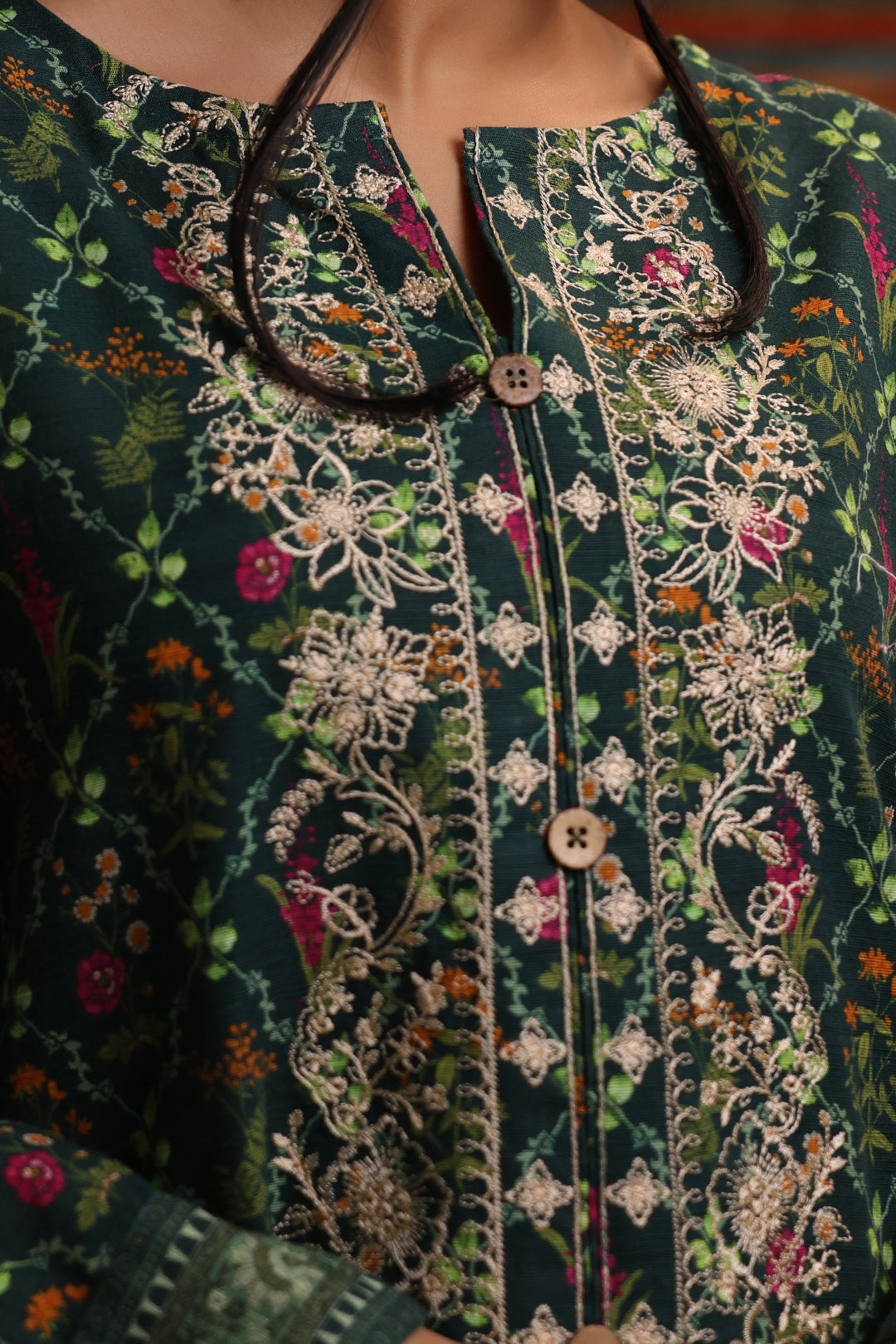 Embroidered Kurta - 1433