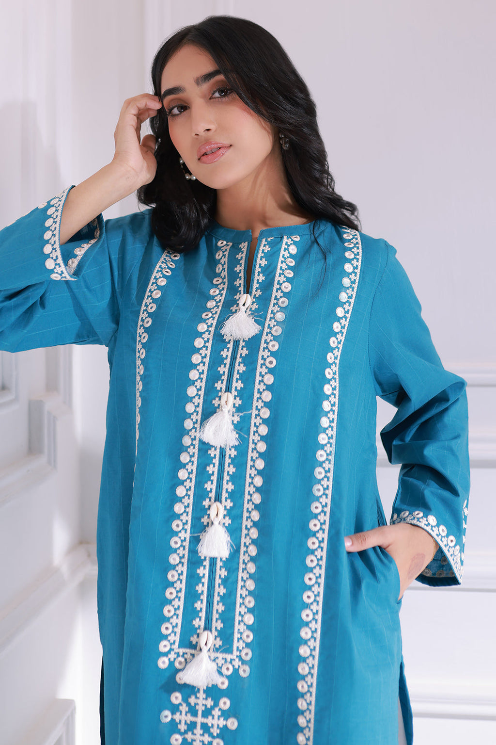 Embroidered Kurta - 1439