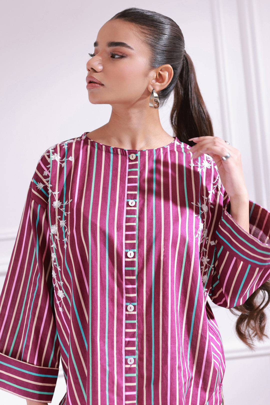 Embroidered Kurta - 1476