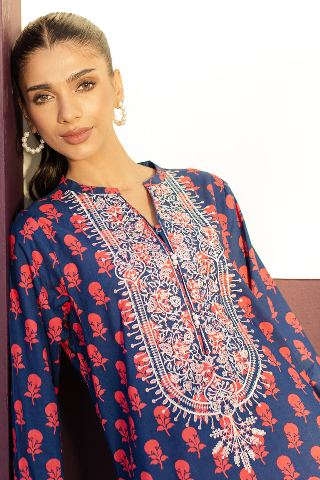 Embroidered Kurta - 1506