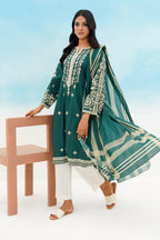 Embroidered Kurta Dupatta - 1366