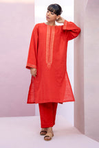 Embroidered Kurta Trouser - 1401