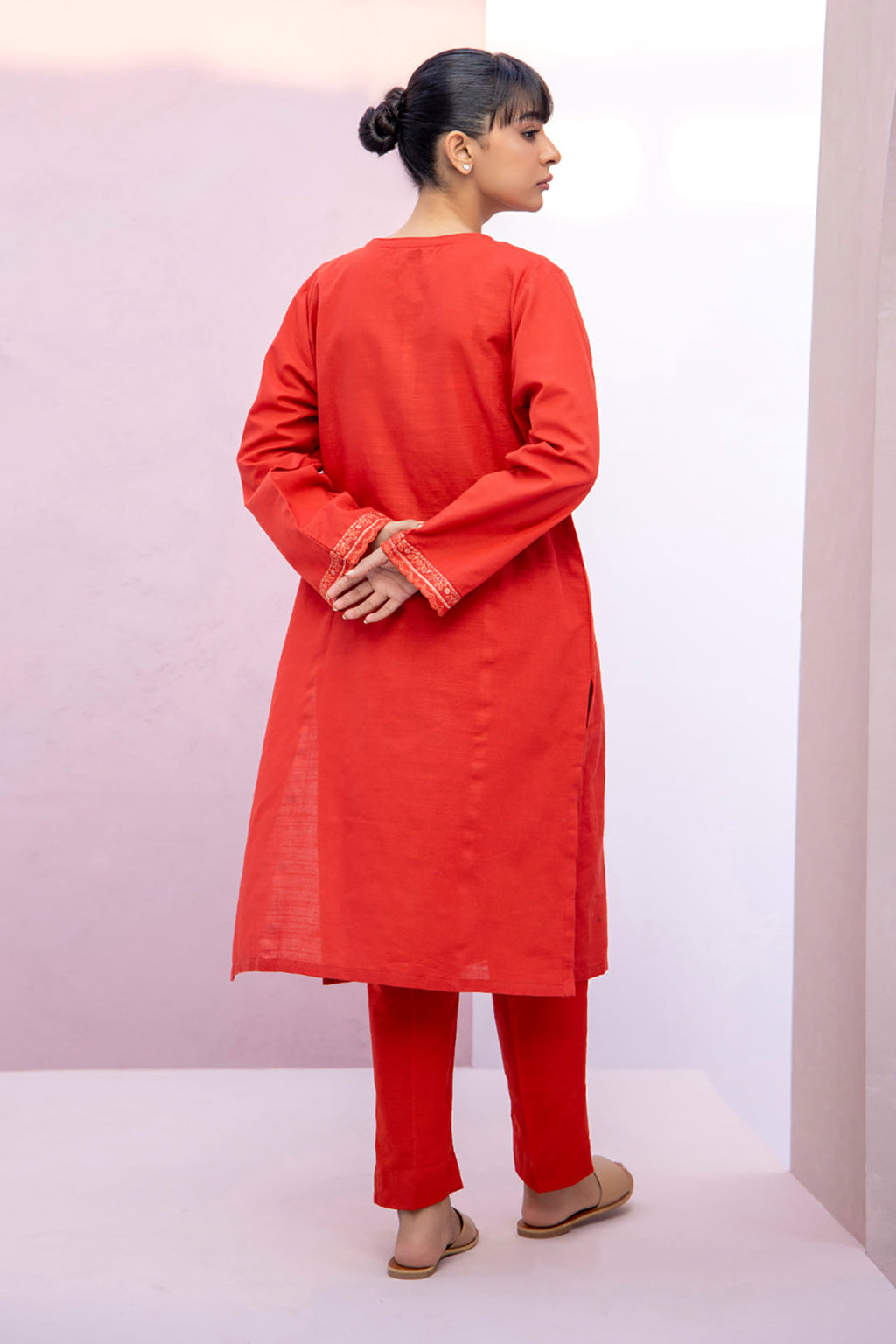 Embroidered Kurta Trouser - 1401