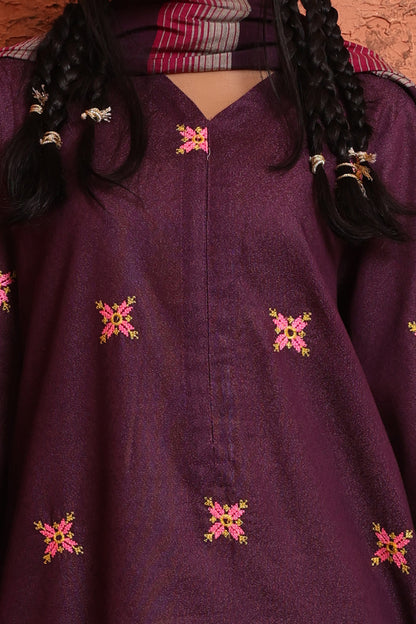 Embroidered Kurta Dupatta - 1408