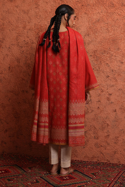 Embroidered Kurta Shawl - 1453