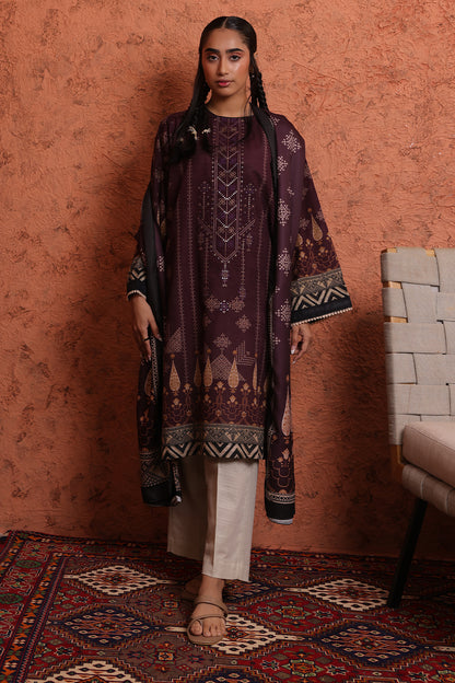 Embroidered Kurta Shawl - 1454