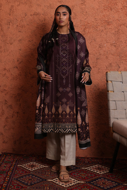 Embroidered Kurta Shawl - 1454