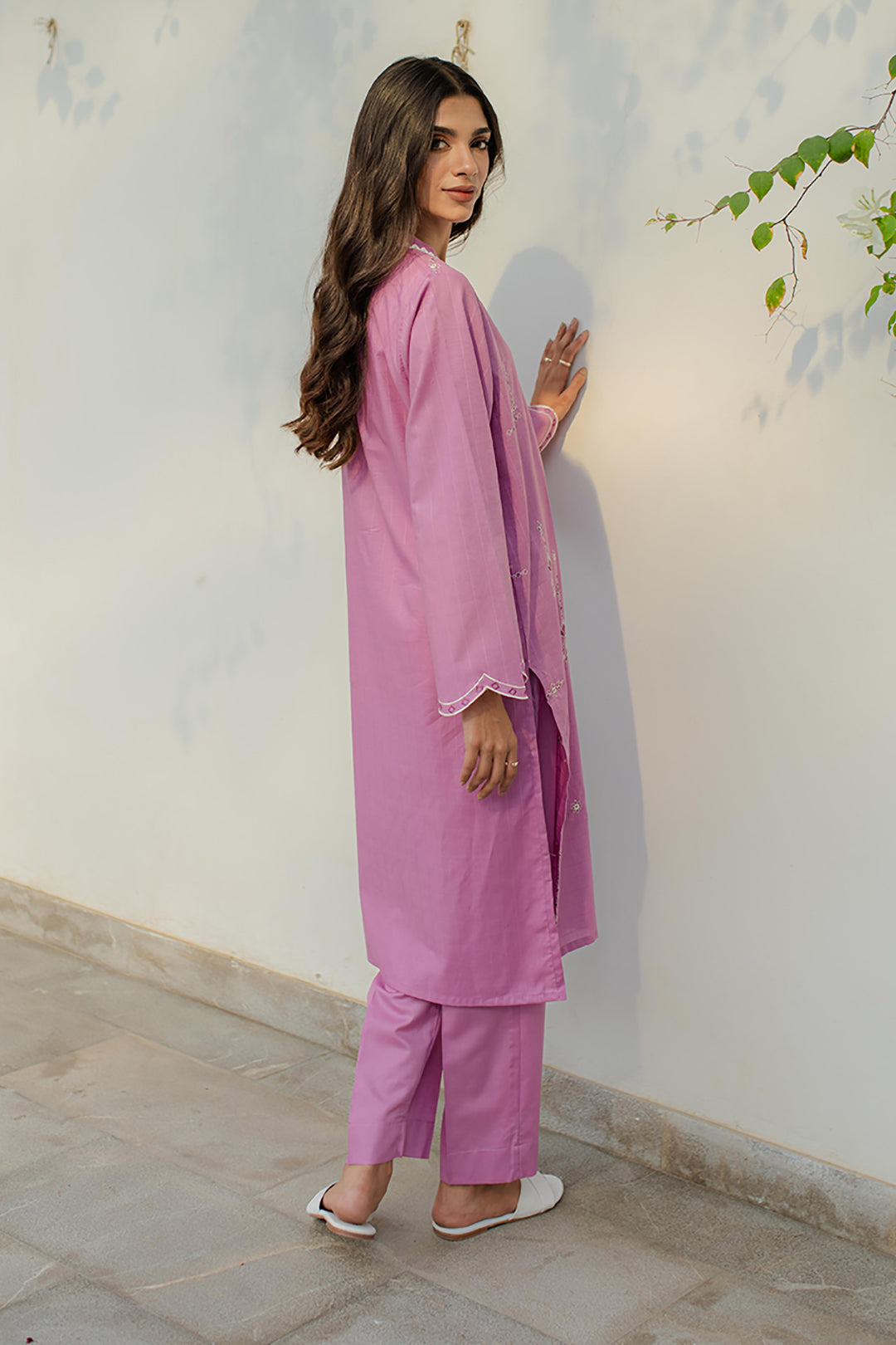 Embroidered Kurta Trouser - 1485