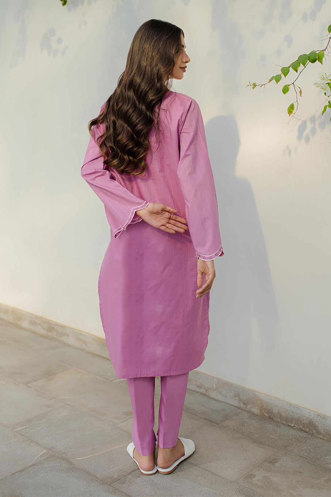 Embroidered Kurta Trouser - 1485