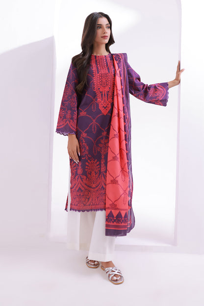 Embroidered Kurta Dupatta - 1492