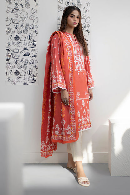 Embroidered Kurta Dupatta - 1526