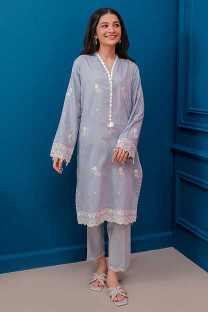 Embroidered Kurta Trouser - 3350