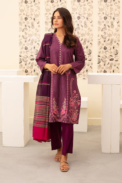 Embroidered Kurta Dupatta Trouser - 1413