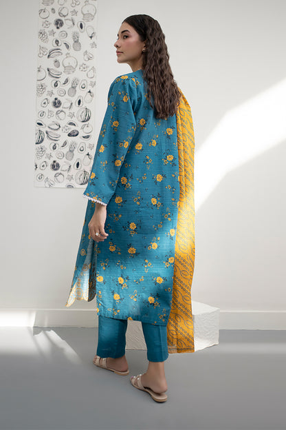 Embroidered Kurta Dupatta Trouser - 1416