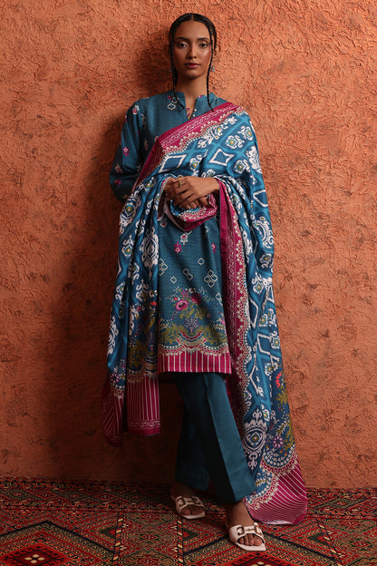 Kurta Shawl Trouser - 1456