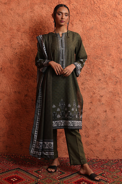 Kurta Shawl Trouser - 1460