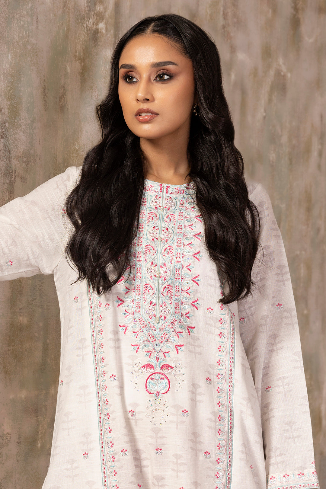 Embroidered Kurta - 2296