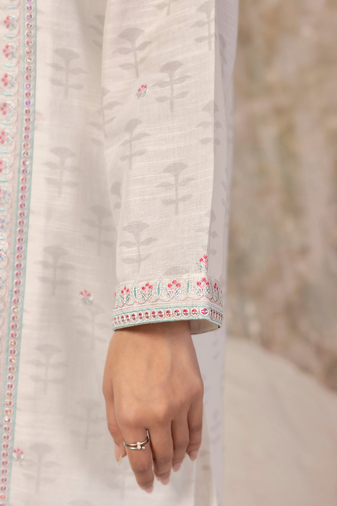 Embroidered Kurta - 2296