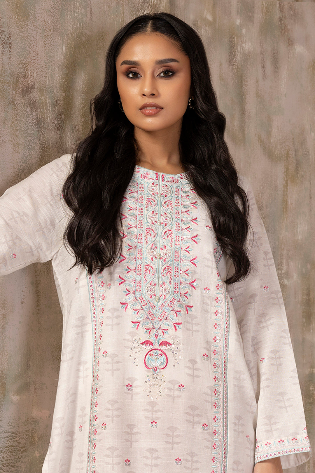 Embroidered Kurta - 2296