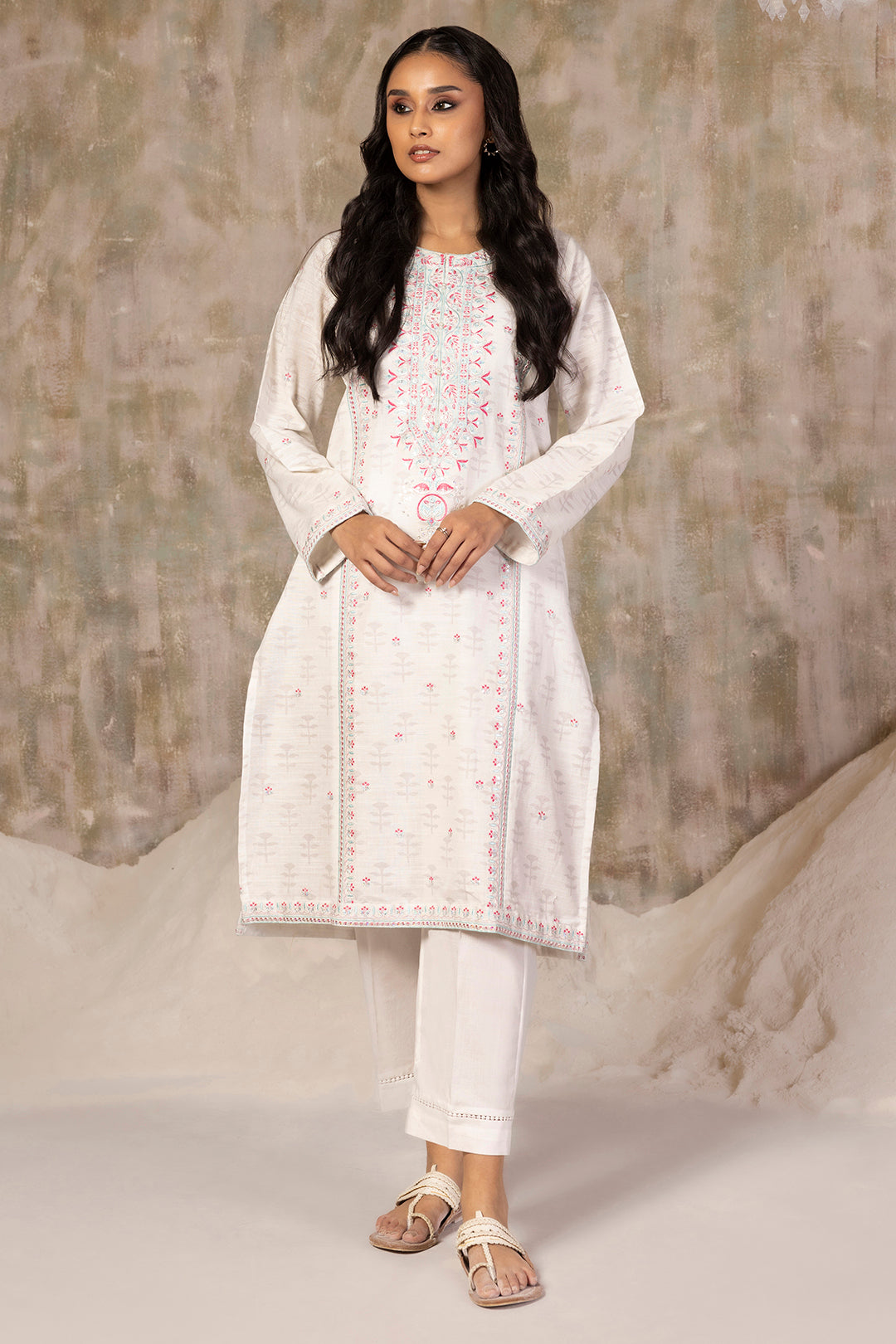 Embroidered Kurta - 2296