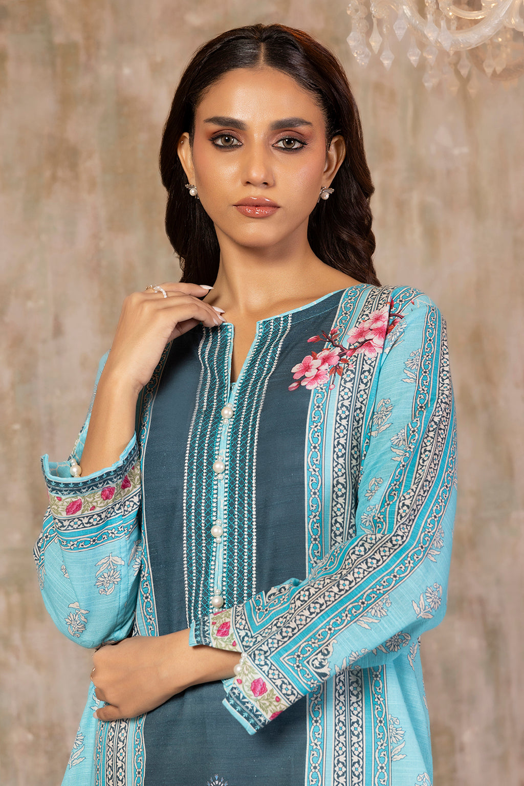 Embroidered Kurta - 2914