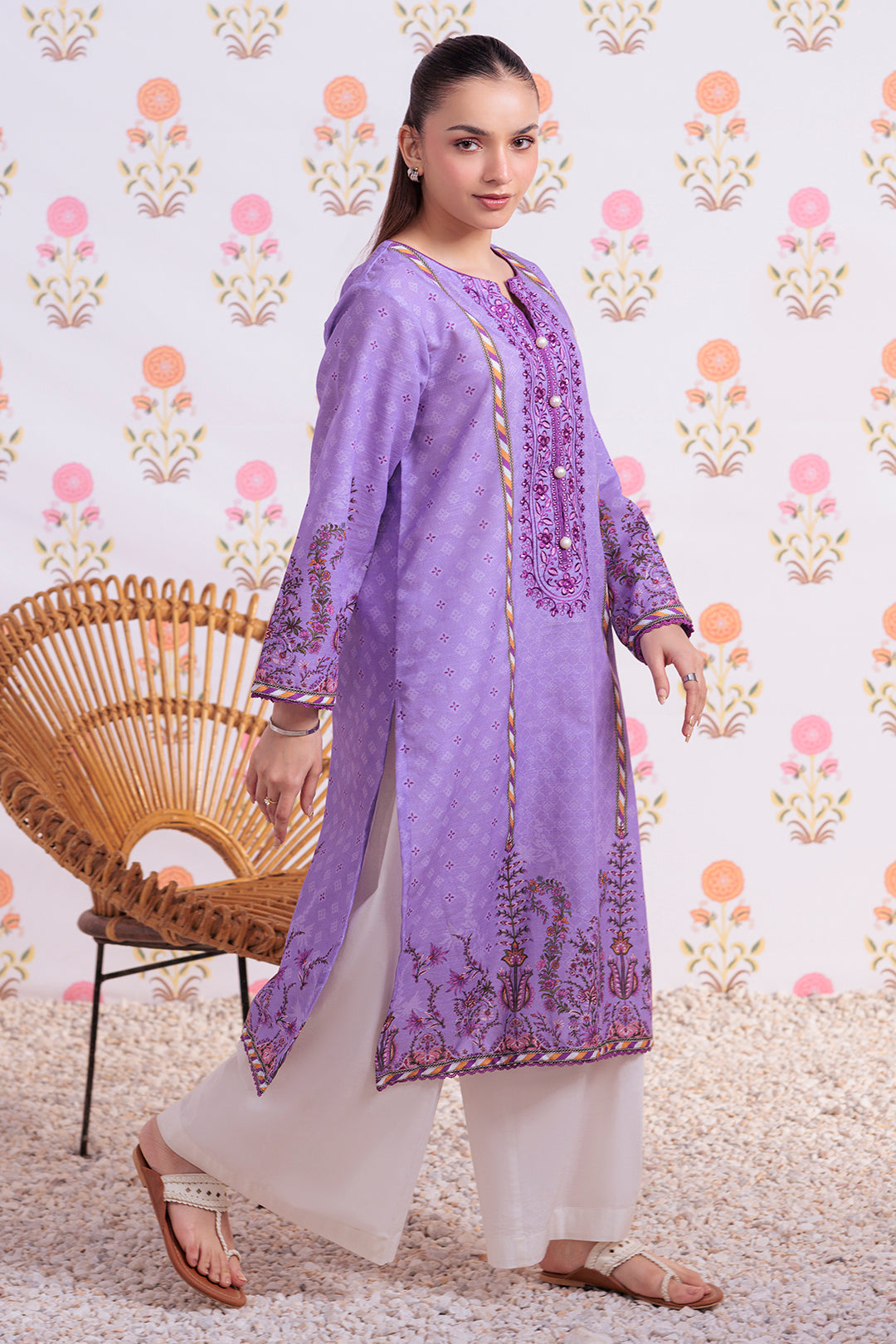 Embroidered Kurta - 3022