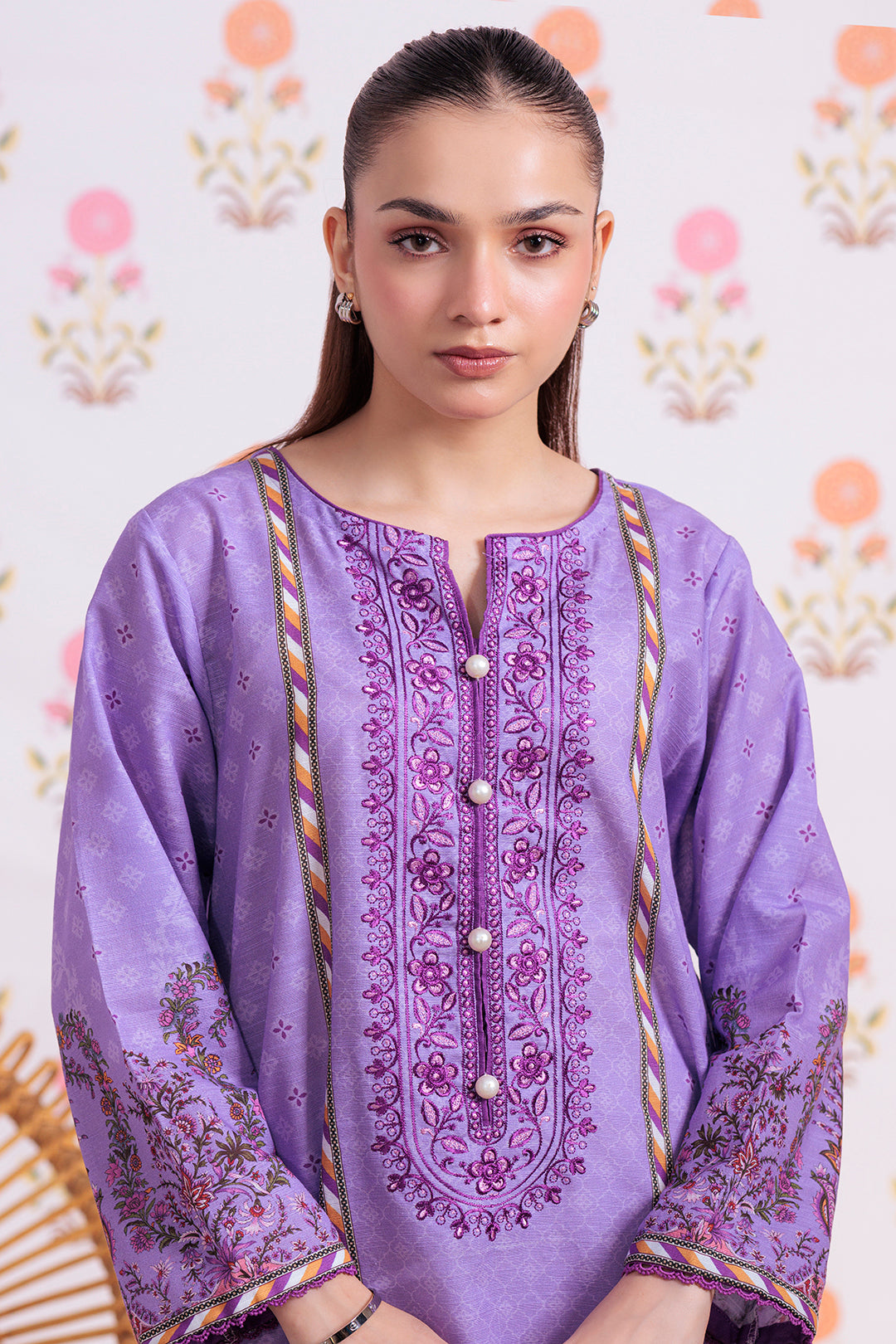 Embroidered Kurta - 3022