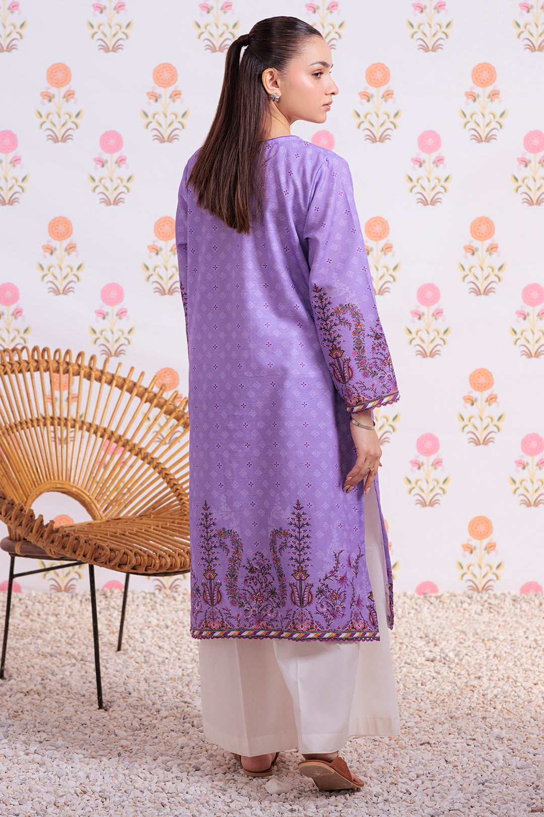 Embroidered Kurta - 3022