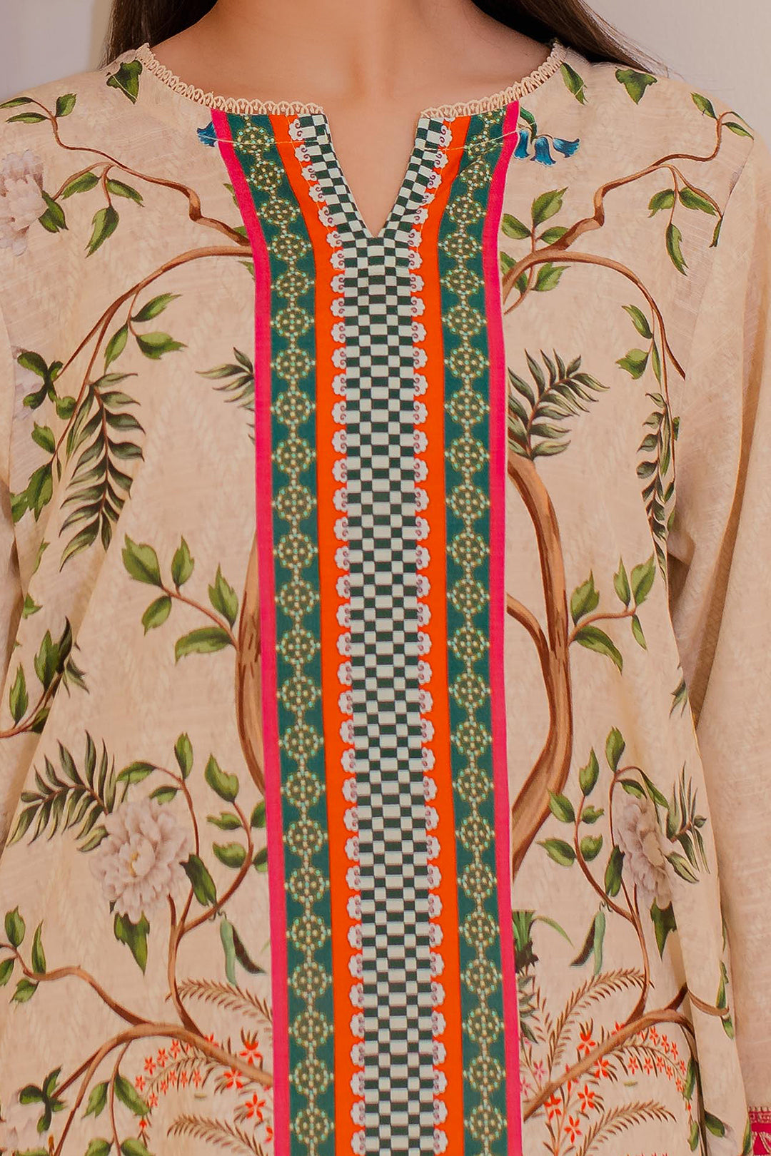 Embroidered Kurta - 3052