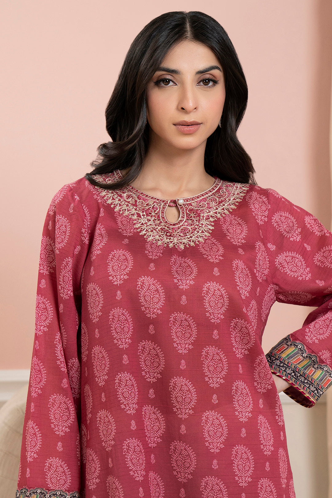 Embroidered Kurta - 3080