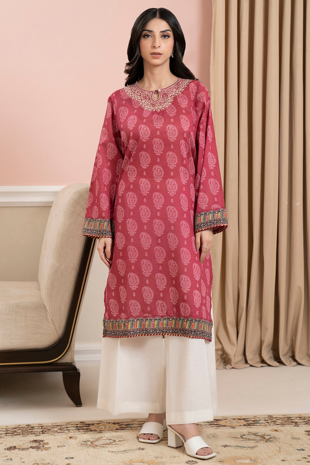 Embroidered Kurta - 3080