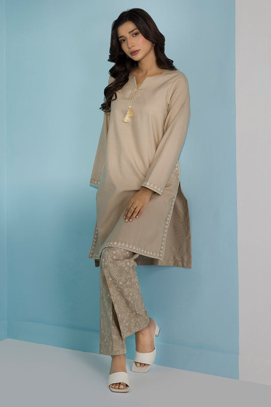 Embroidered Kurta Trouser - 1523