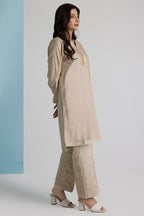 Embroidered Kurta Trouser - 1523