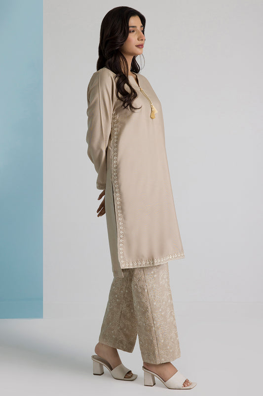 Embroidered Kurta Trouser - 1523