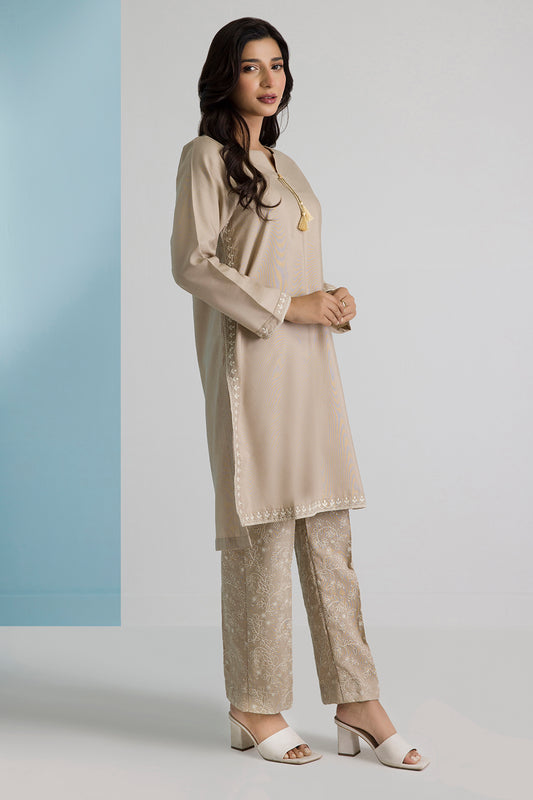 Embroidered Kurta Trouser - 1523