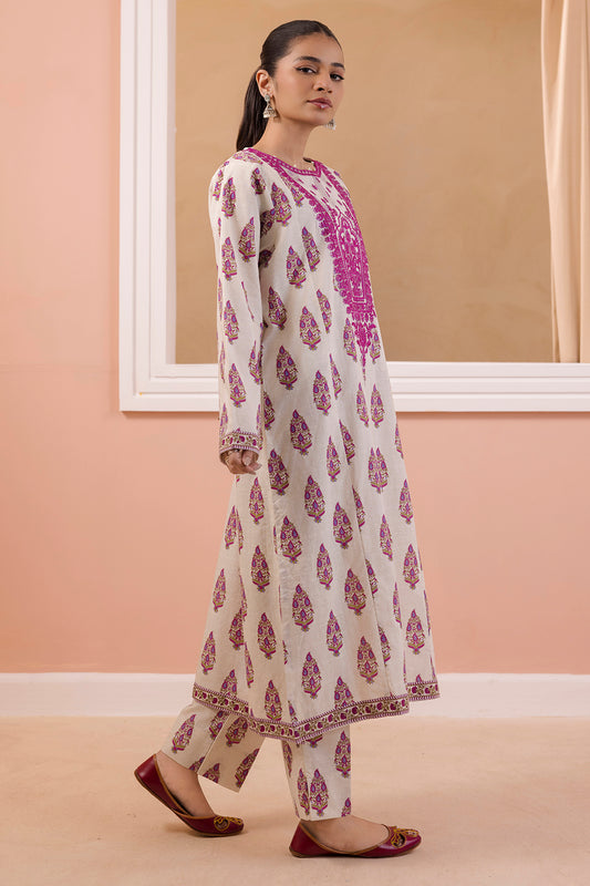 Embroidered Kurta Trouser - 2295