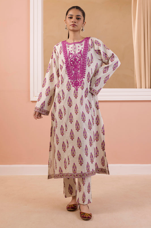 Embroidered Kurta Trouser - 2295