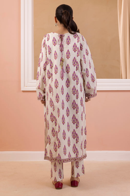 Embroidered Kurta Trouser - 2295