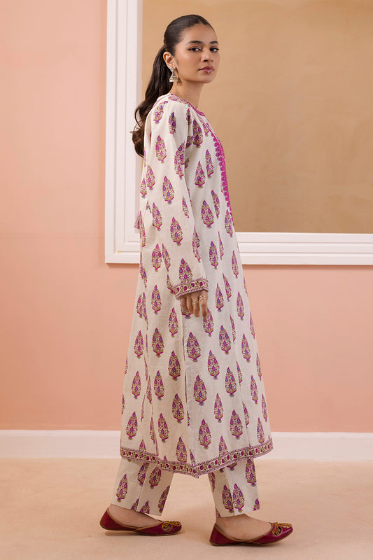 Embroidered Kurta Trouser - 2295