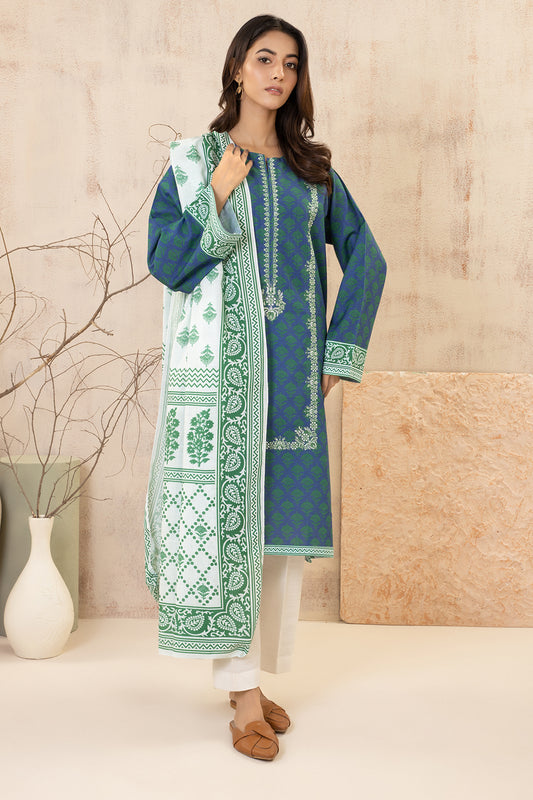 Embroidered Kurta Dupatta - 2935