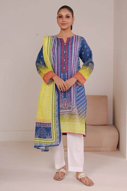 Embroidered Kurta Dupatta - 2936