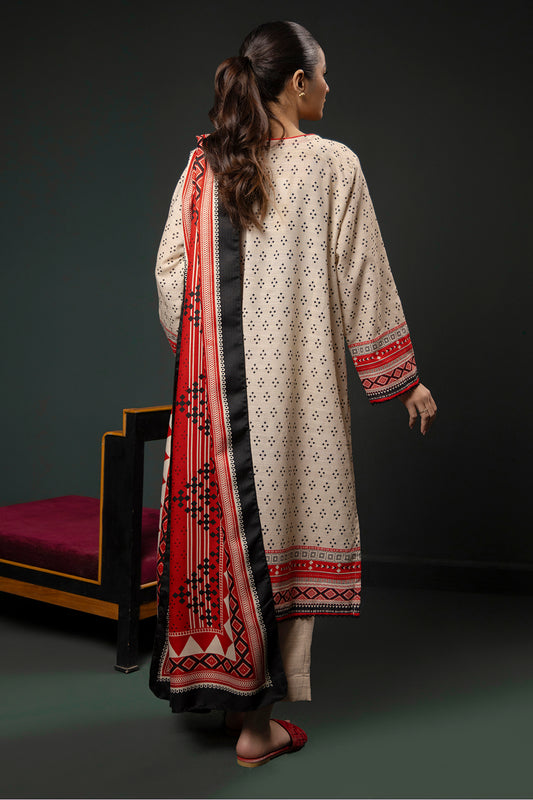 Embroidered Kurta Shawl - 2937