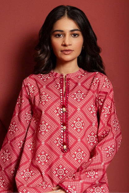 Embroidered Kurta Trouser - 2938