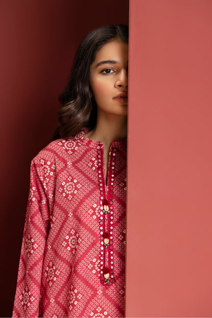 Embroidered Kurta Trouser - 2938