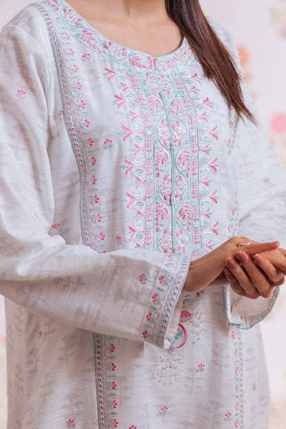 Embroidered Kurta Trouser - 2939