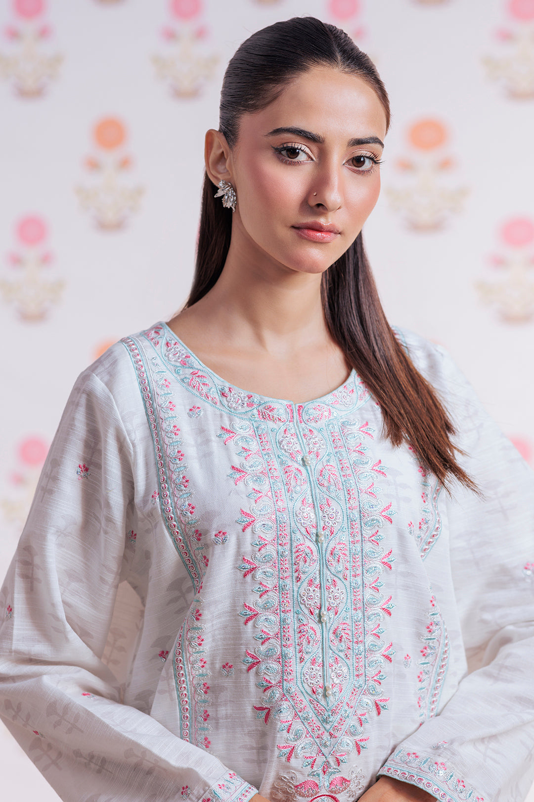 Embroidered Kurta Trouser - 2939