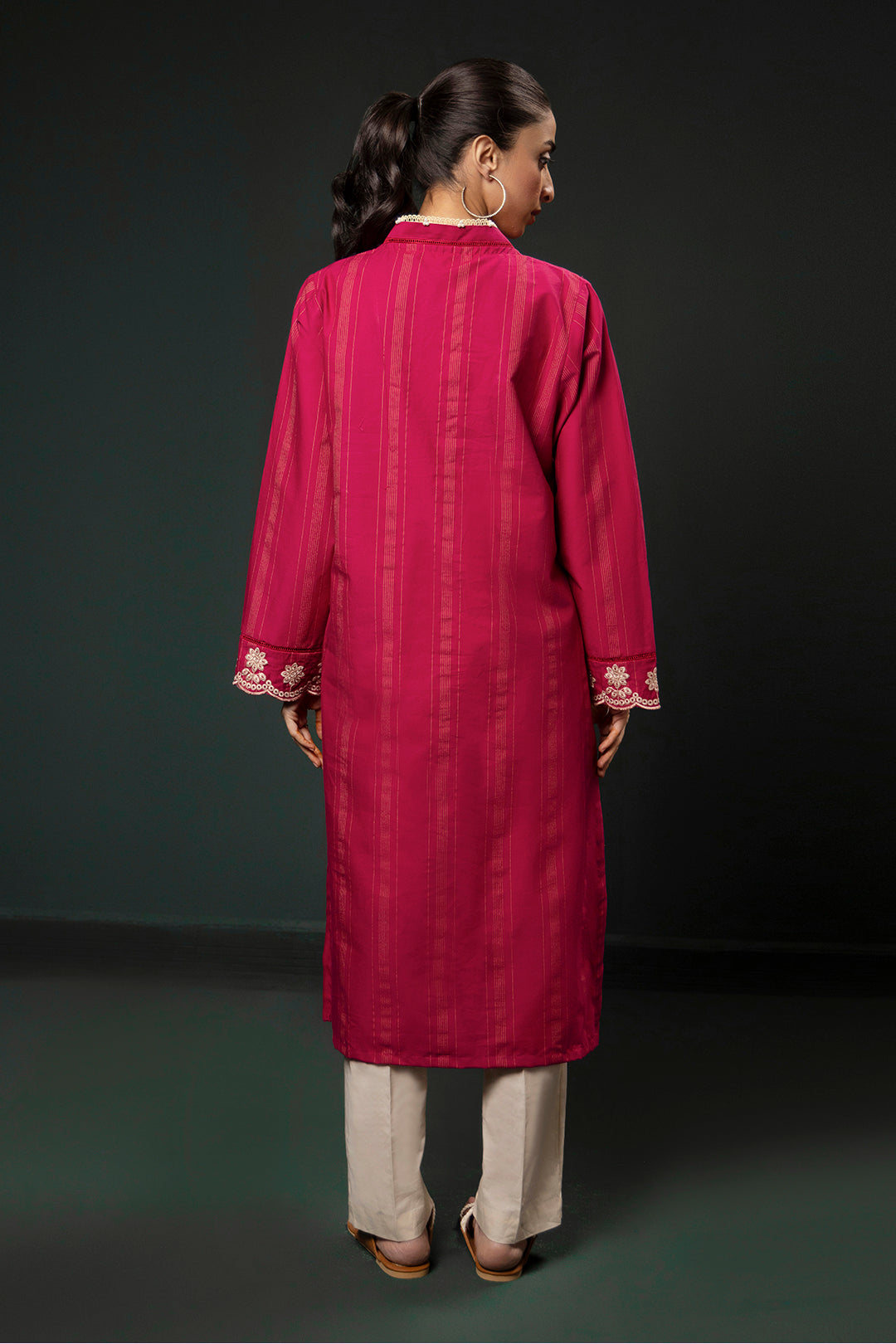 Embroidered Kurta Trouser - 2940