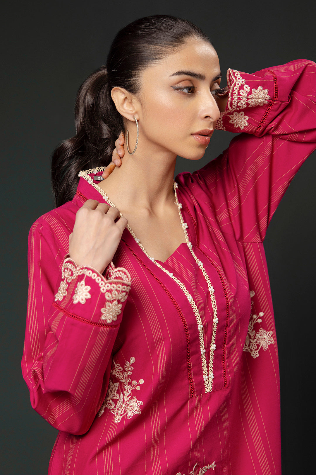 Embroidered Kurta Trouser - 2940