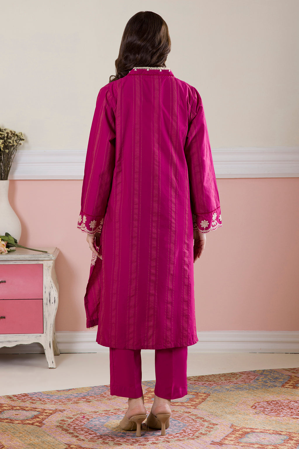 Embroidered Kurta Trouser - 2940