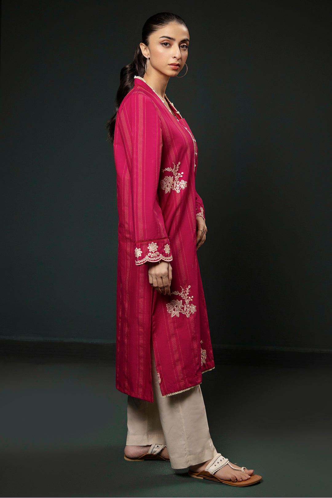 Embroidered Kurta Trouser - 2940
